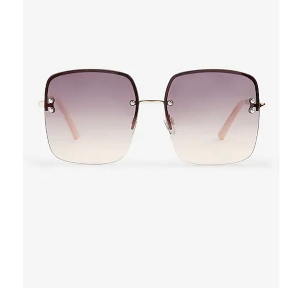 Express square frame sunglasses - Picture 1 of 16
